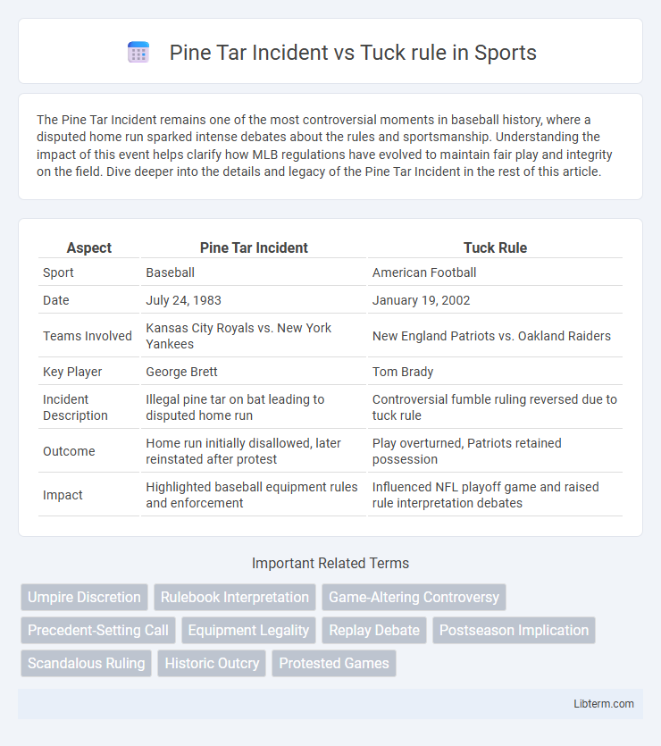 Tuck rule vs Pine Tar Incident in Sports - What is The Difference?