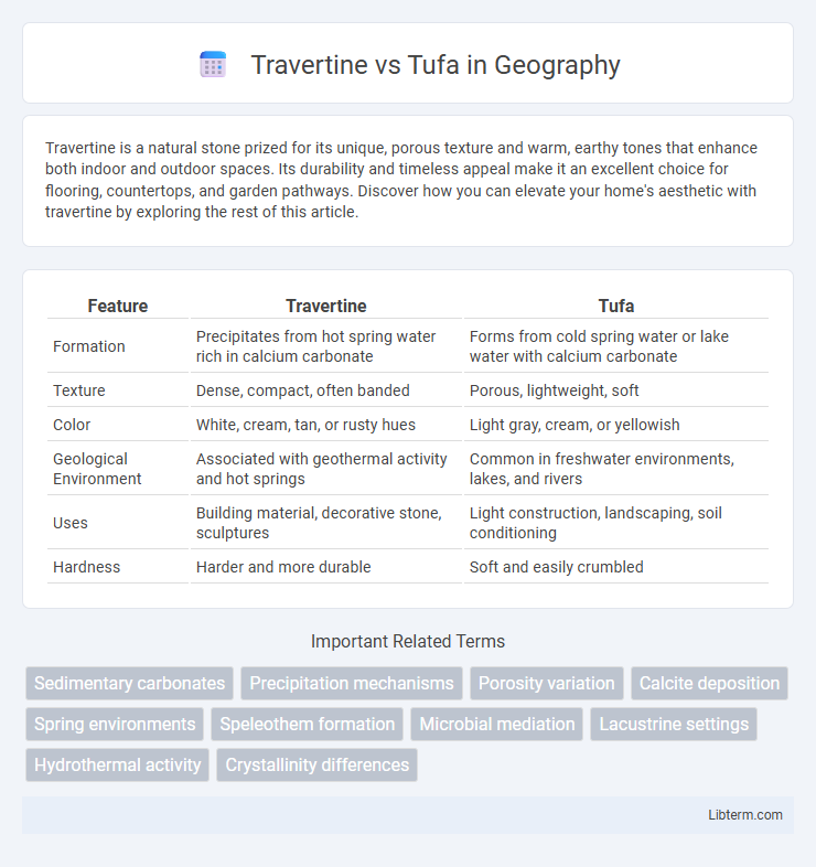 Tufa vs Travertine in Geography - What is The Difference?