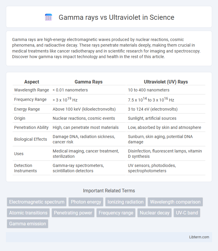 Ultraviolet vs Gamma rays in Science - What is The Difference?