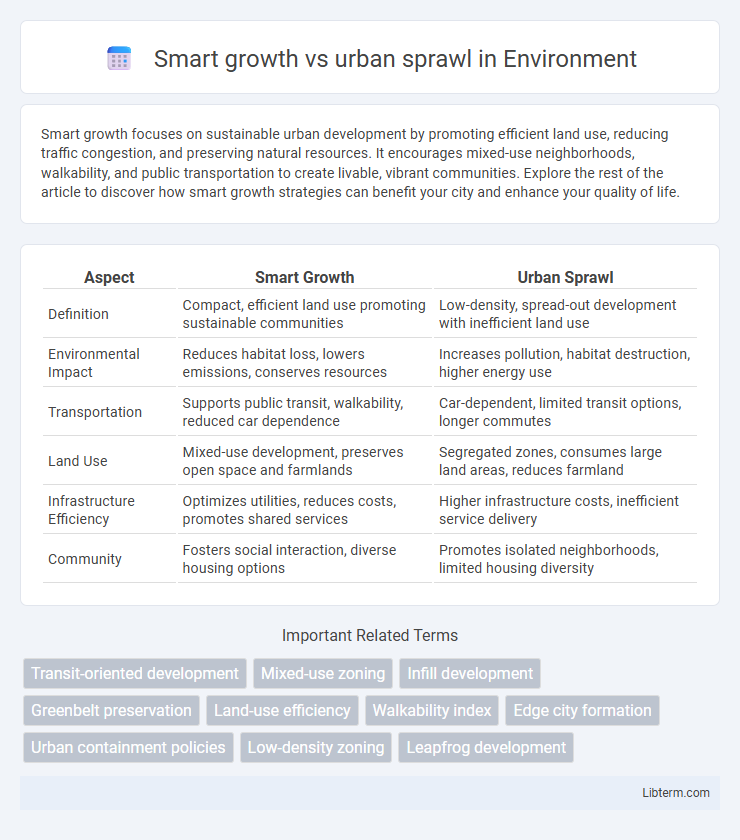 urban sprawl vs Smart growth in Environment - What is The Difference?