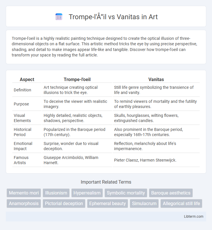 Vanitas vs Trompe-l'œil in Art - What is The Difference?