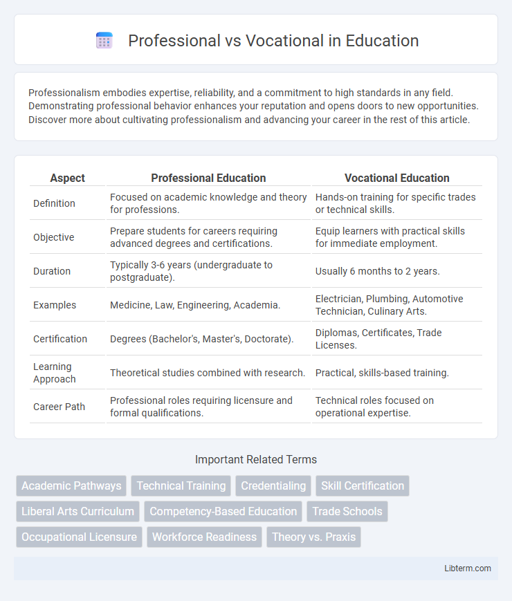 Vocational vs Professional in Education - What is The Difference?
