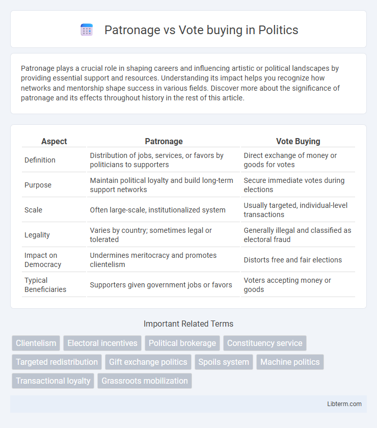Vote buying vs Patronage in Politics - What is The Difference?