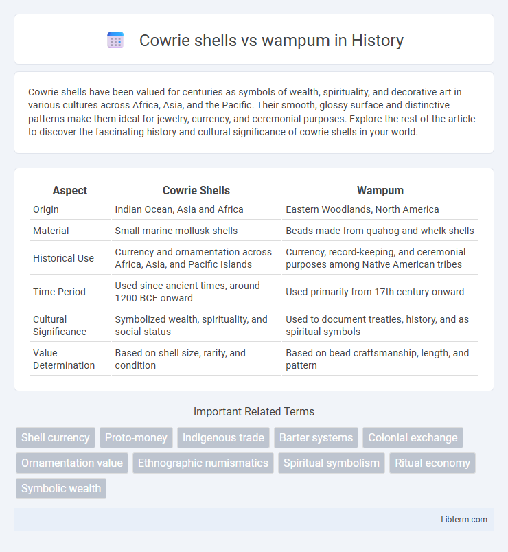 wampum vs Cowrie shells in History - What is The Difference?