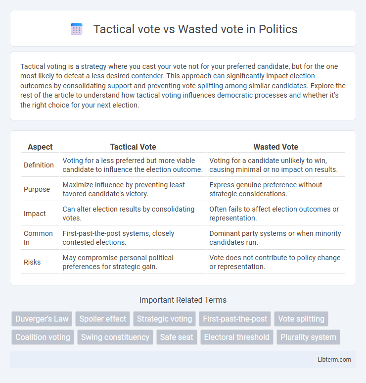 Wasted vote vs Tactical vote in Politics - What is The Difference?