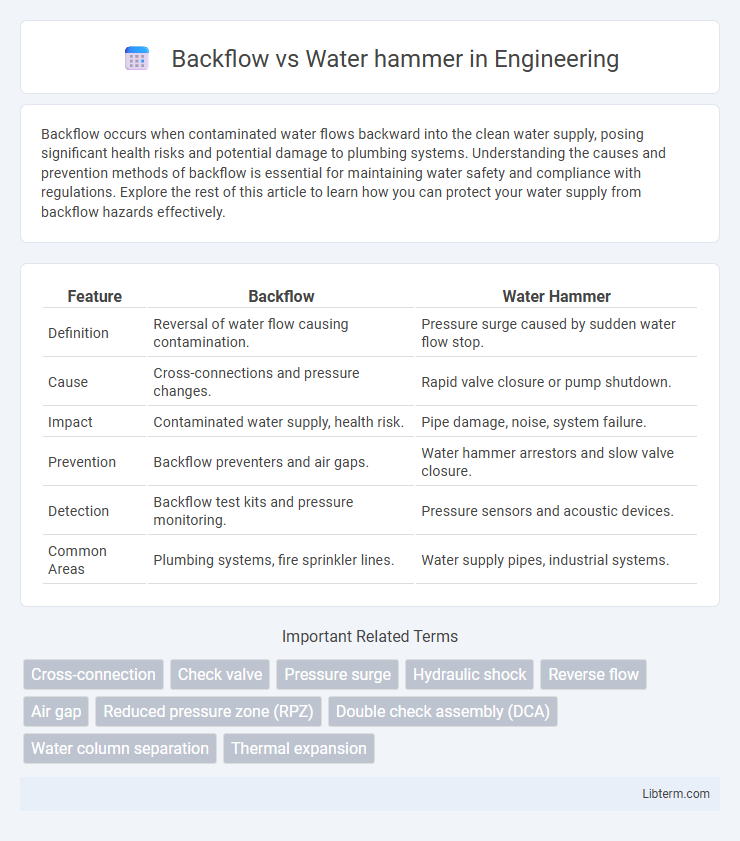 Water hammer vs Backflow in Engineering - What is The Difference?