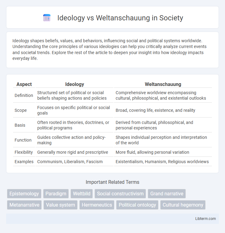 Weltanschauung vs Ideology in Society - What is The Difference?