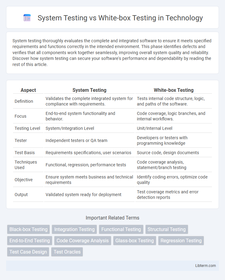 White-box Testing vs System Testing in Technology - What is The Difference?