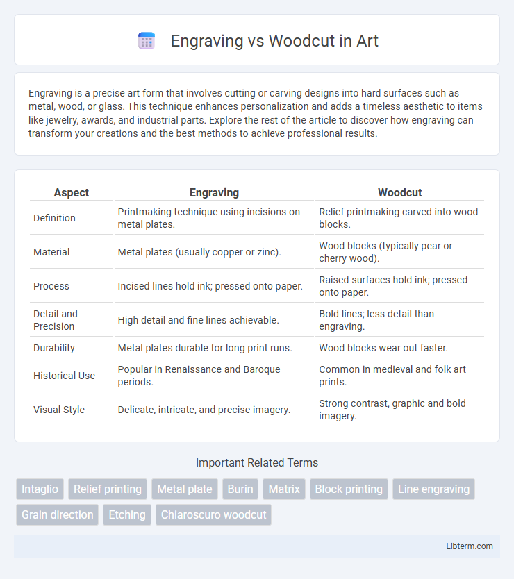 Woodcut vs Engraving in Art - What is The Difference?