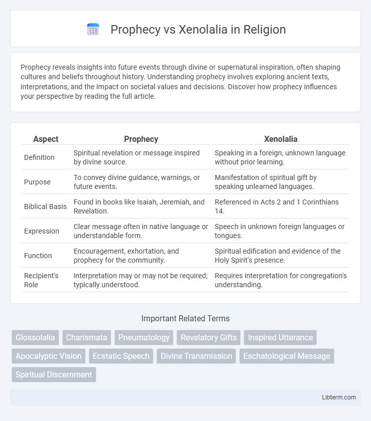 Xenolalia vs Prophecy in Religion - What is The Difference?