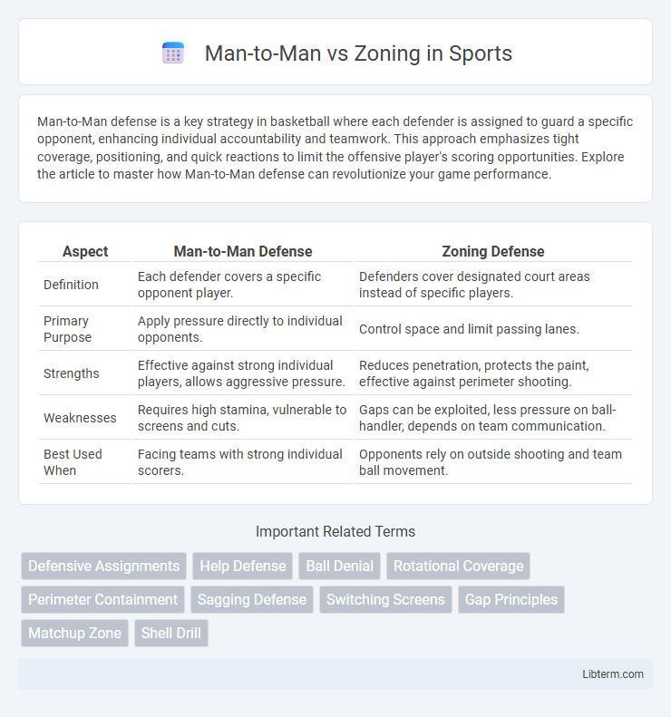 Zoning vs Man-to-Man in Sports - What is The Difference?