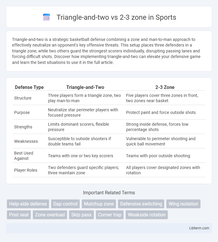2-3 zone vs Triangle-and-two in Sports - What is The Difference?