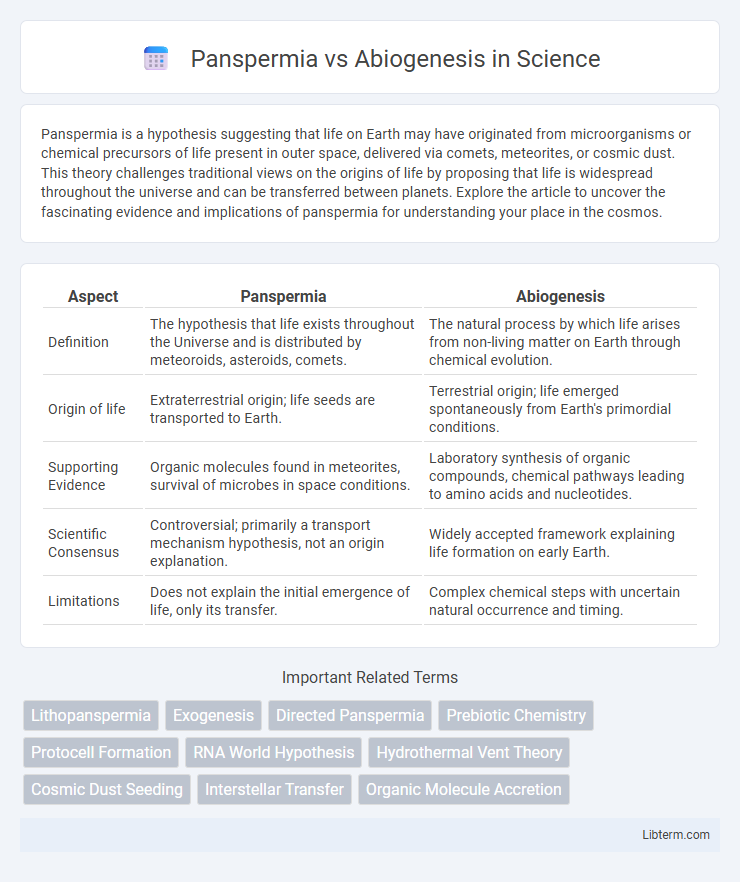 Abiogenesis vs Panspermia in Science - What is The Difference?