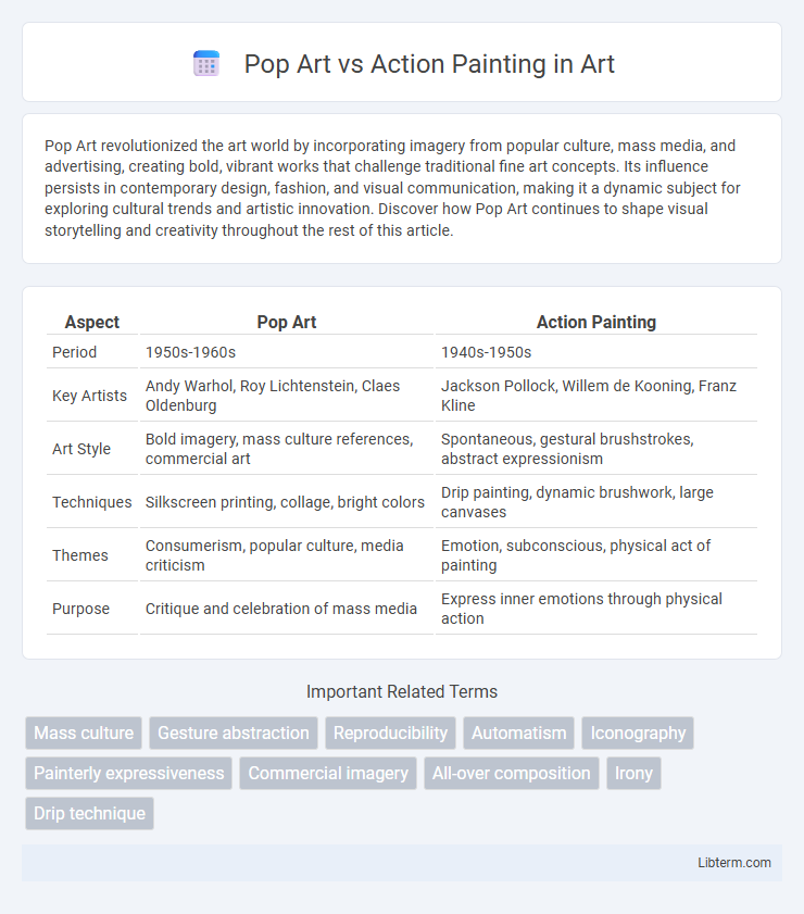 Action Painting vs Pop Art in Art - What is The Difference?