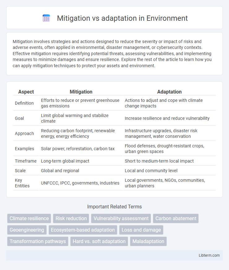 adaptation vs Mitigation in Environment - What is The Difference?