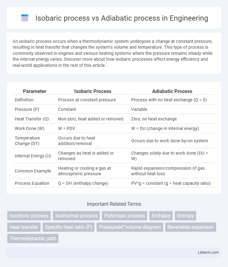 Adiabatic process vs Isobaric process in Engineering - What is The Difference?