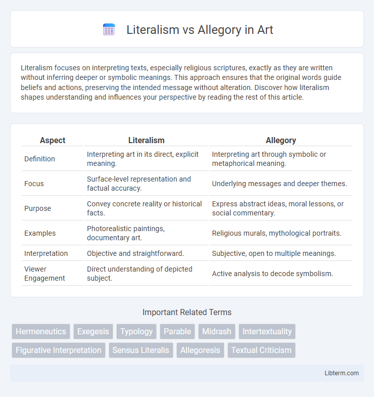 Allegory vs Literalism in Art - What is The Difference?