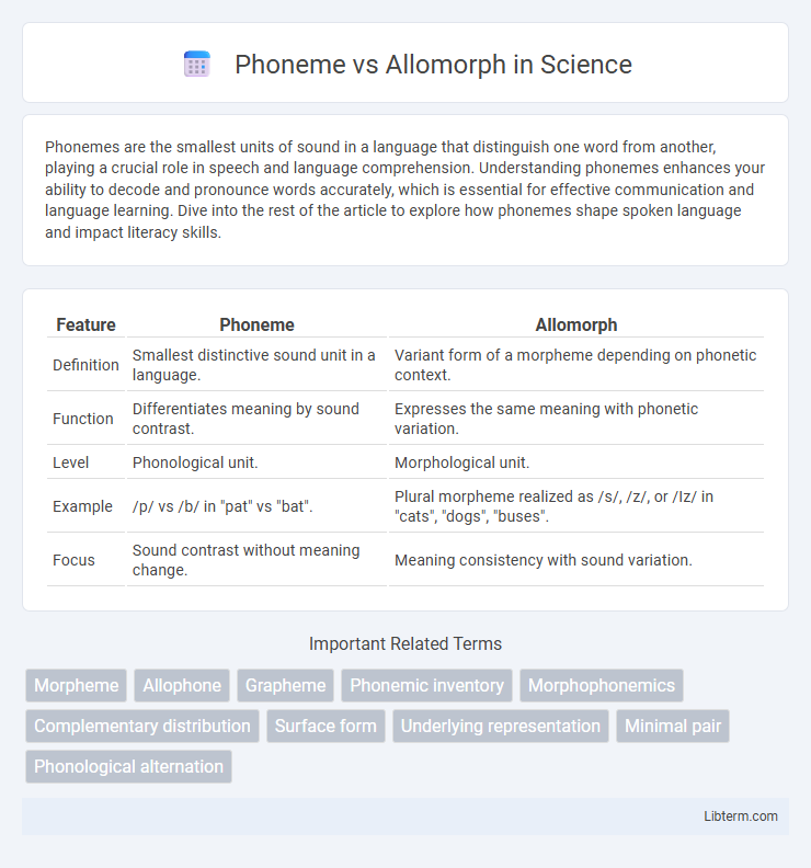 Allomorph vs Phoneme in Science - What is The Difference?