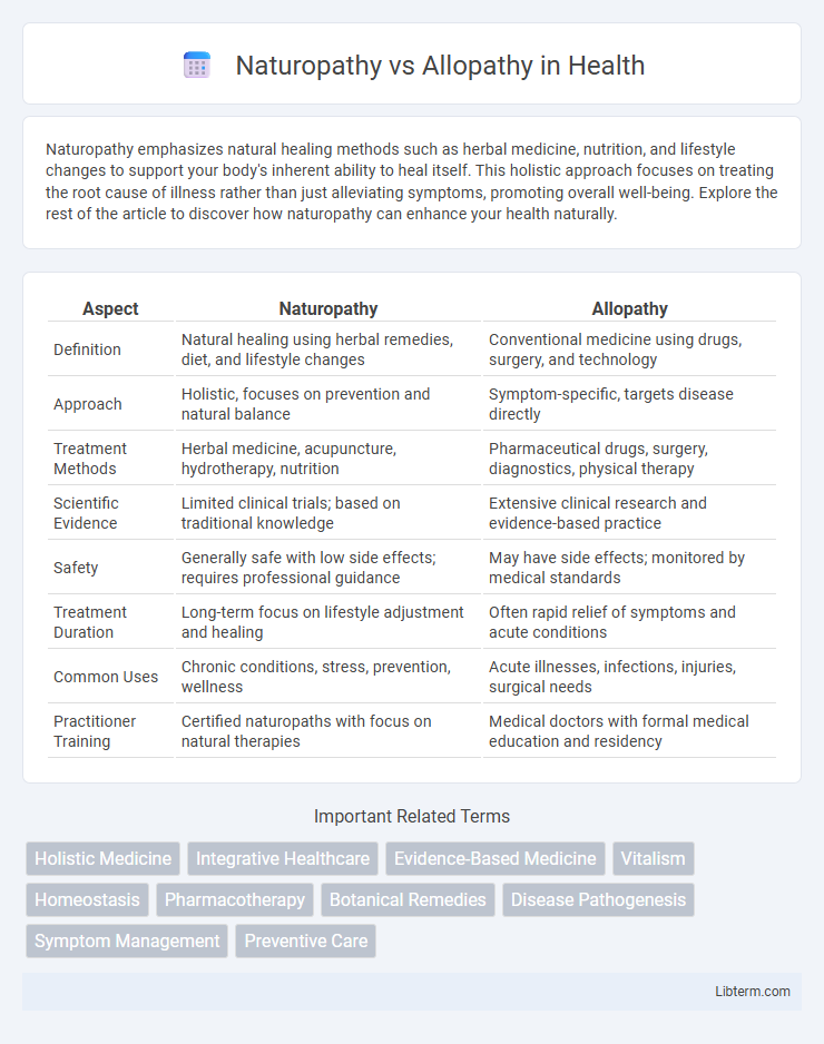 Allopathy vs Naturopathy in Health - What is The Difference?