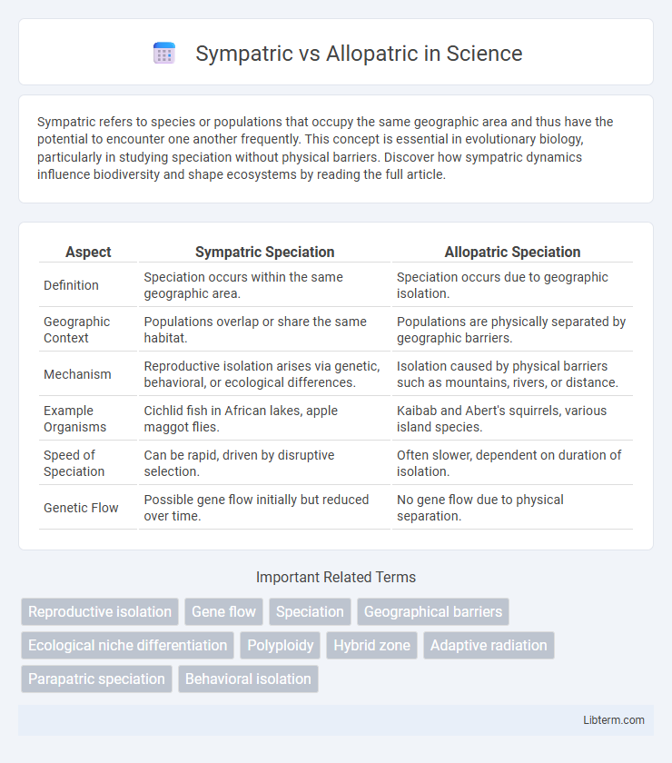 Allopatric vs Sympatric in Science - What is The Difference?