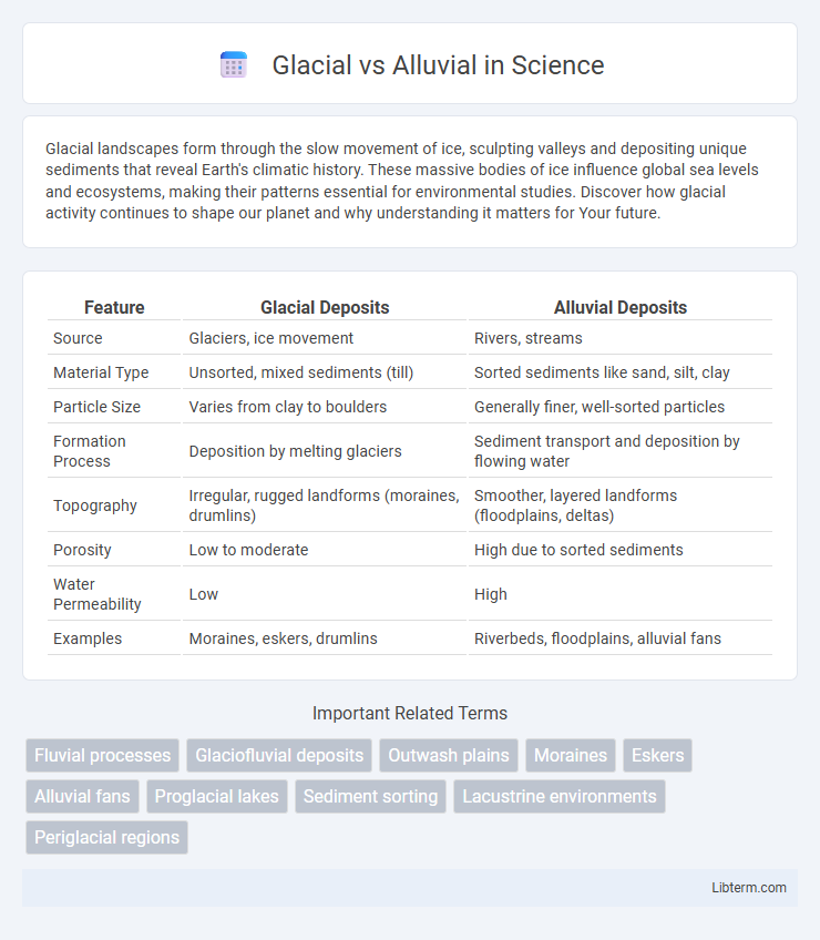Alluvial vs Glacial in Science - What is The Difference?