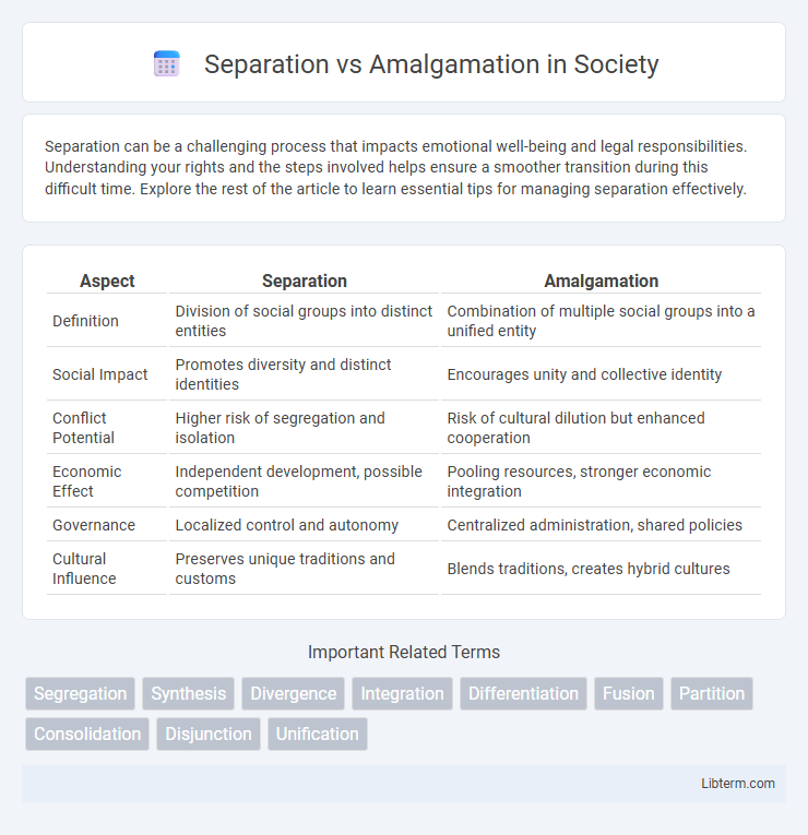 Amalgamation vs Separation in Society - What is The Difference?