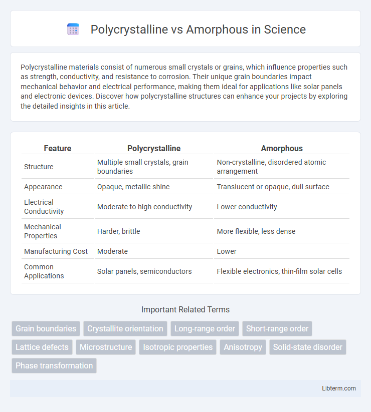 Amorphous vs Polycrystalline in Science - What is The Difference?