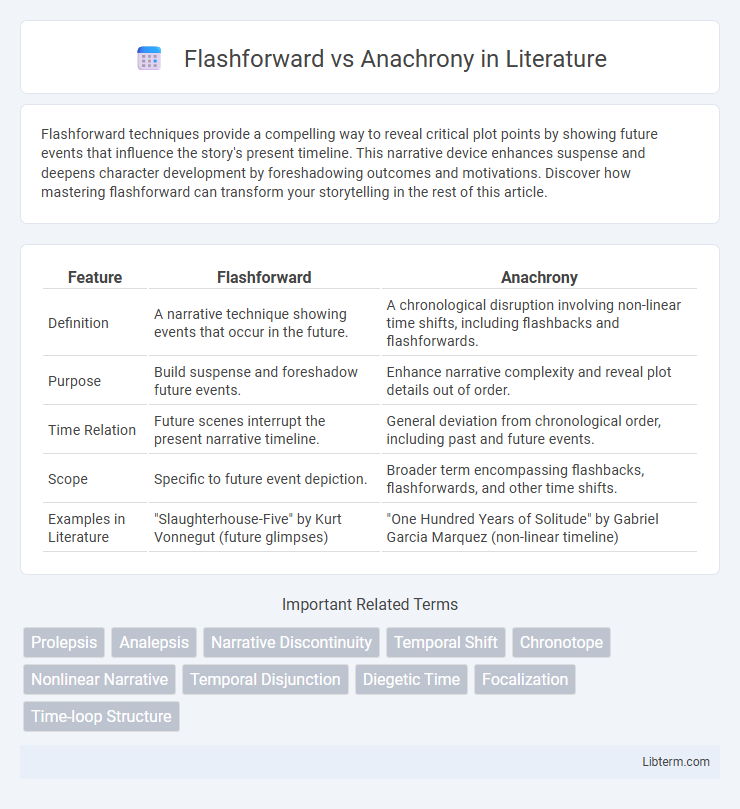 Anachrony vs Flashforward in Literature - What is The Difference?