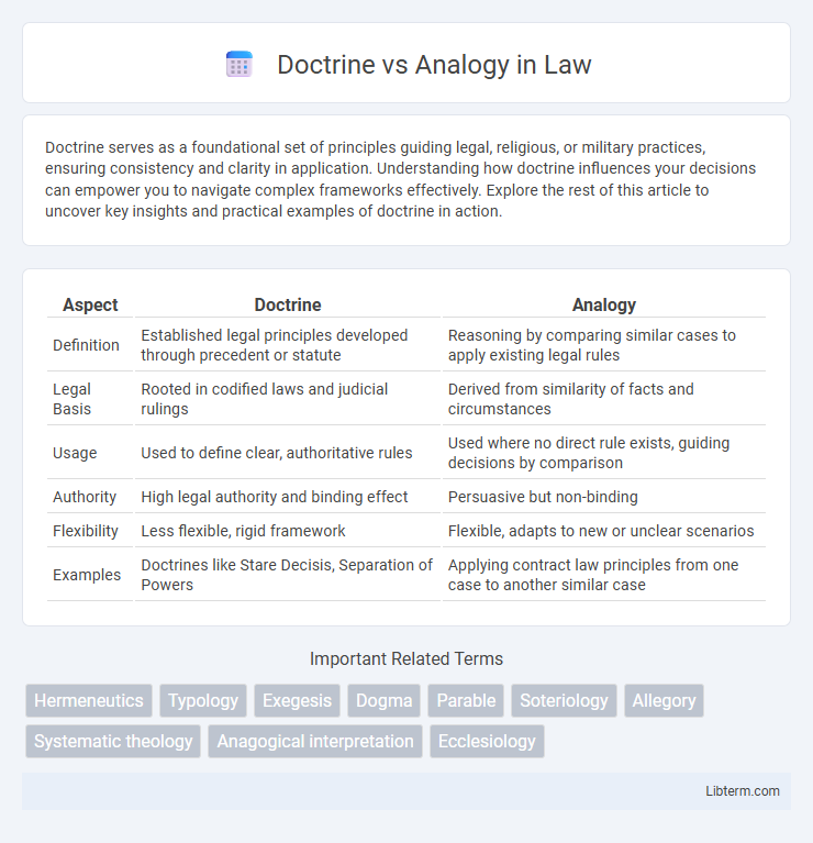 Analogy vs Doctrine in Law - What is The Difference?