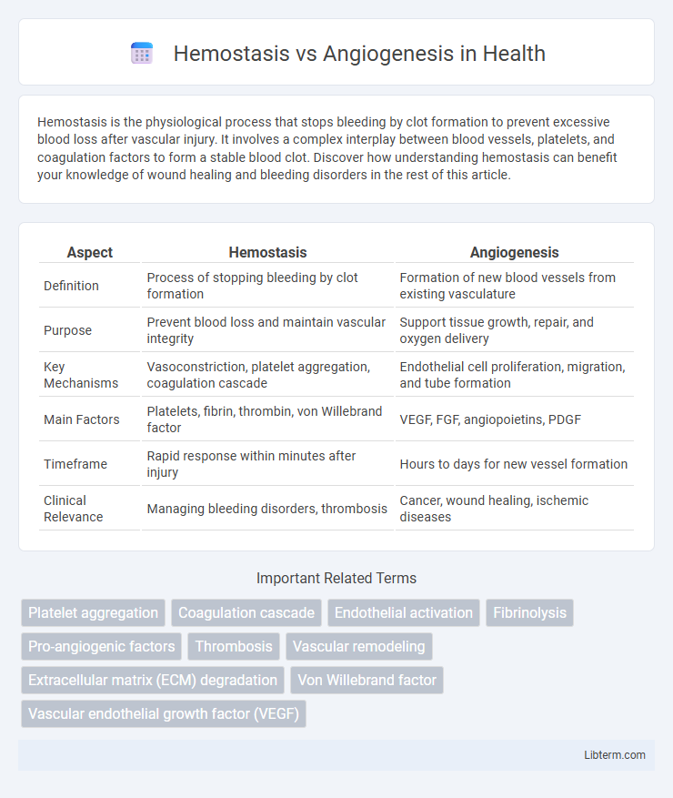 Angiogenesis vs Hemostasis in Health - What is The Difference?