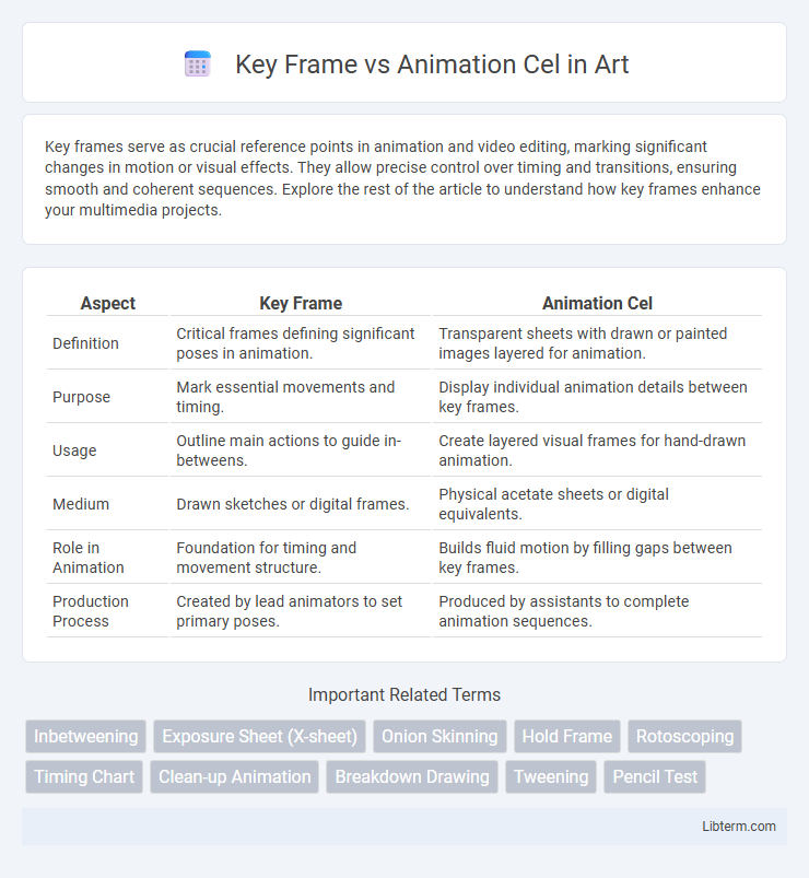 Animation Cel vs Key Frame in Art - What is The Difference?