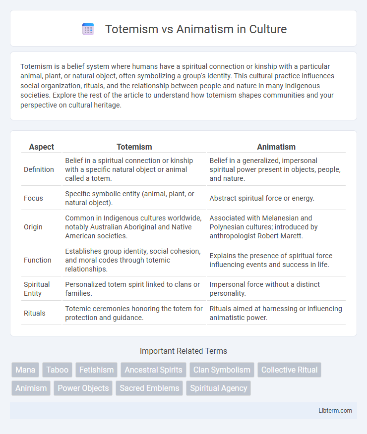 Animatism vs Totemism in Culture - What is The Difference?