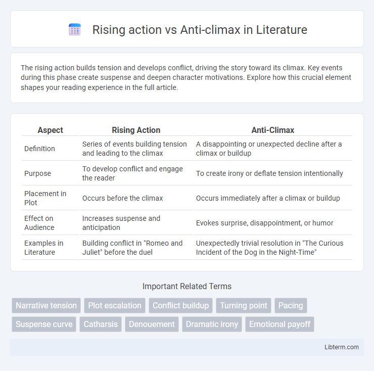 Anti-climax vs Rising action in Literature - What is The Difference?