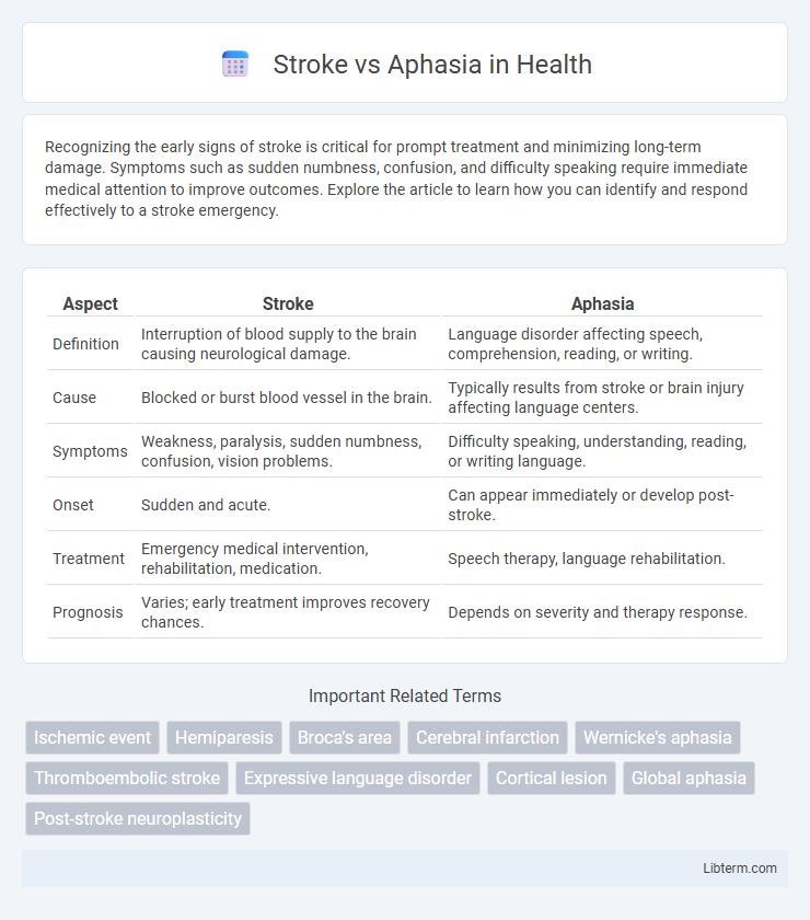 Aphasia vs Stroke in Health - What is The Difference?