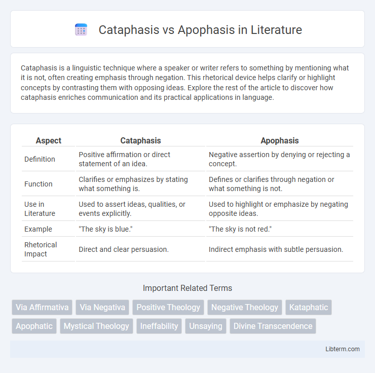 Apophasis vs Cataphasis in Literature - What is The Difference?