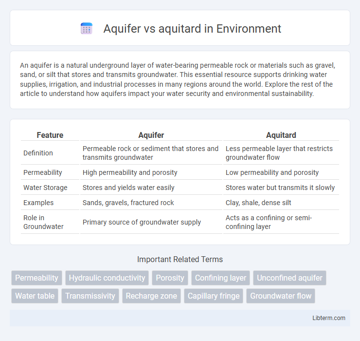 aquitard vs Aquifer in Environment - What is The Difference?