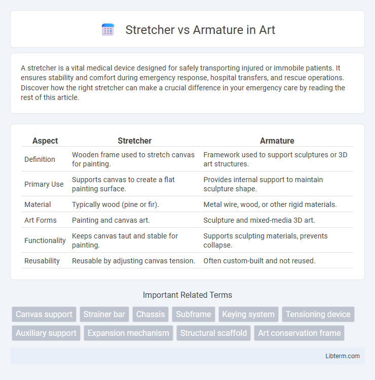Armature vs Stretcher in Art - What is The Difference?