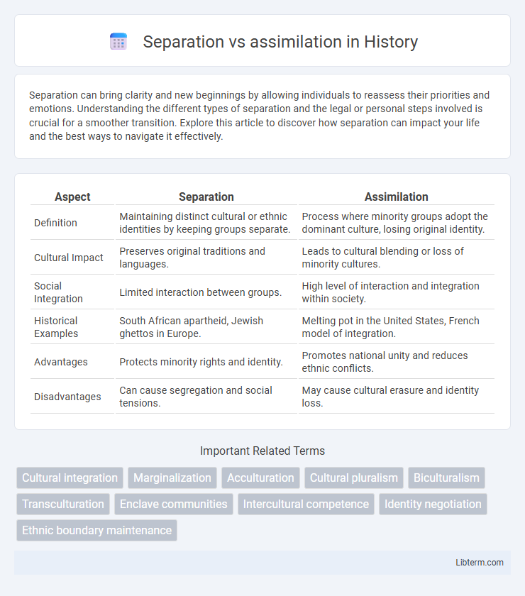 assimilation vs Separation in History - What is The Difference?