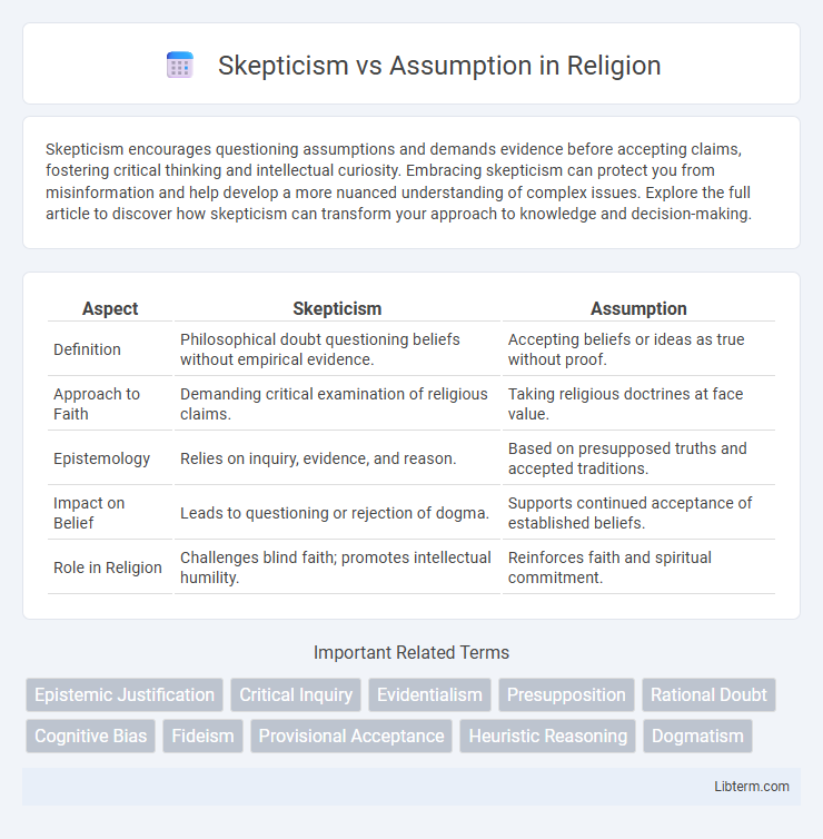 Assumption vs Skepticism in Religion - What is The Difference?