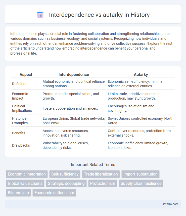 autarky vs Interdependence in History - What is The Difference?
