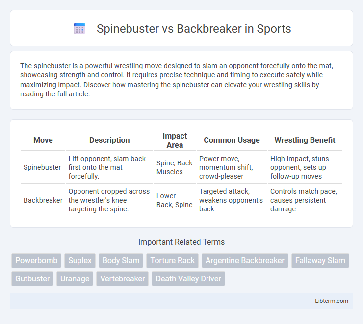 Backbreaker vs Spinebuster in Sports - What is The Difference?