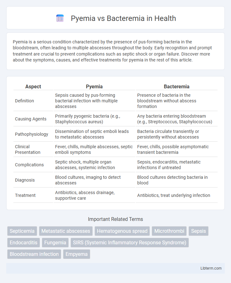 Bacteremia vs Pyemia in Health - What is The Difference?