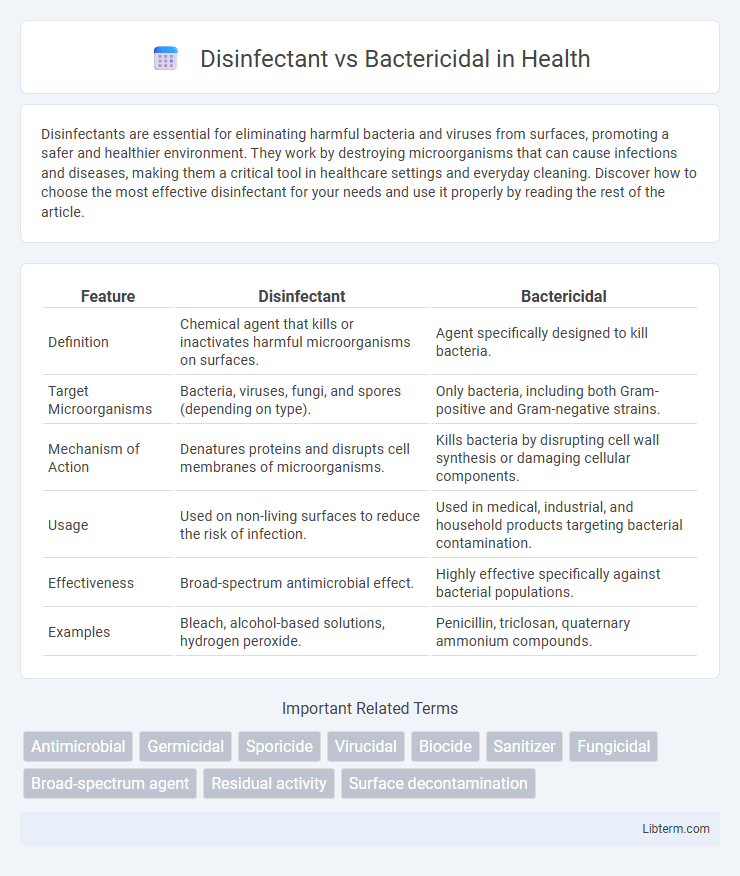 Bactericidal vs Disinfectant in Health - What is The Difference?