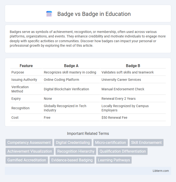 Badge vs Badge in Education - What is The Difference?