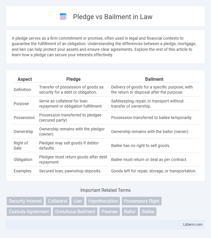 Bailment vs Pledge in Law - What is The Difference?