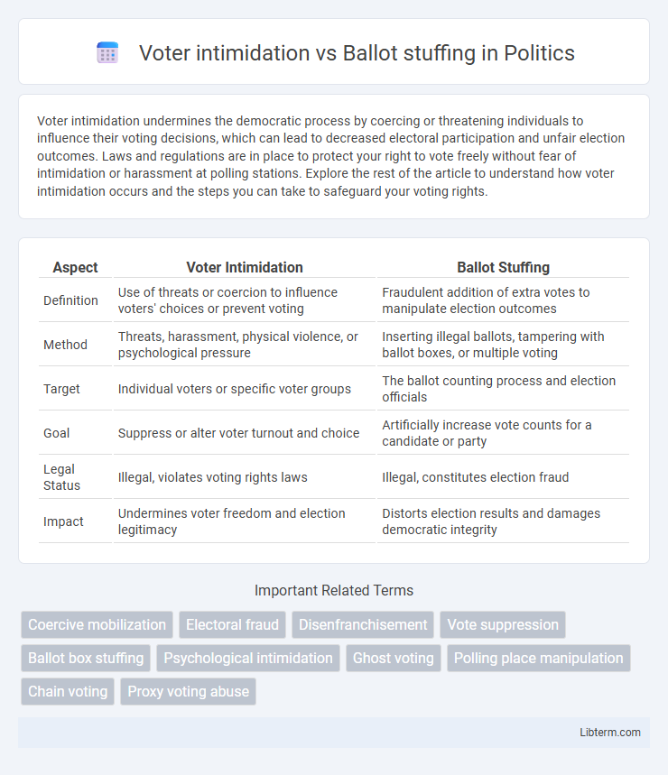 Ballot stuffing vs Voter intimidation in Politics - What is The Difference?