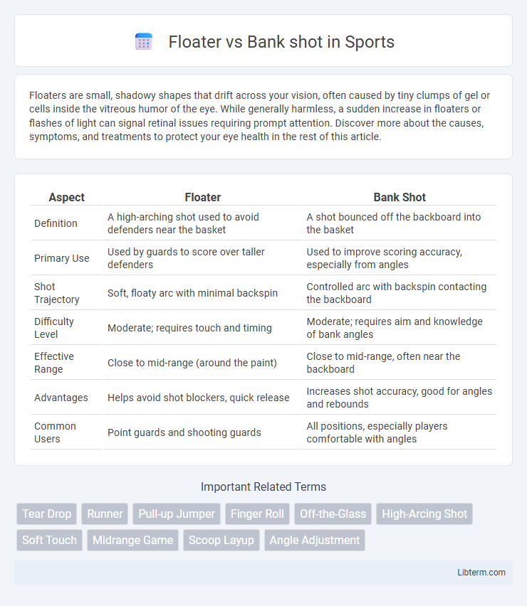 Bank shot vs Floater in Sports - What is The Difference?