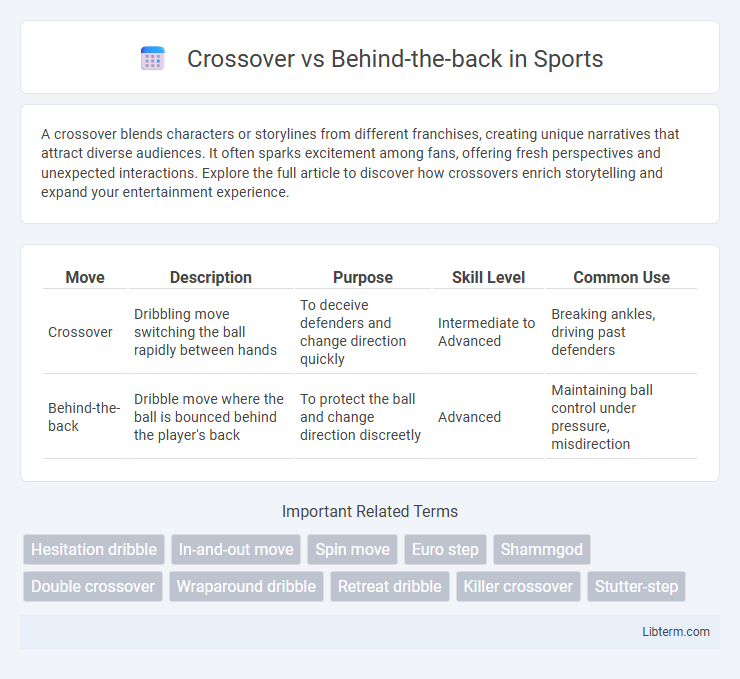 Behind-the-back vs Crossover in Sports - What is The Difference?