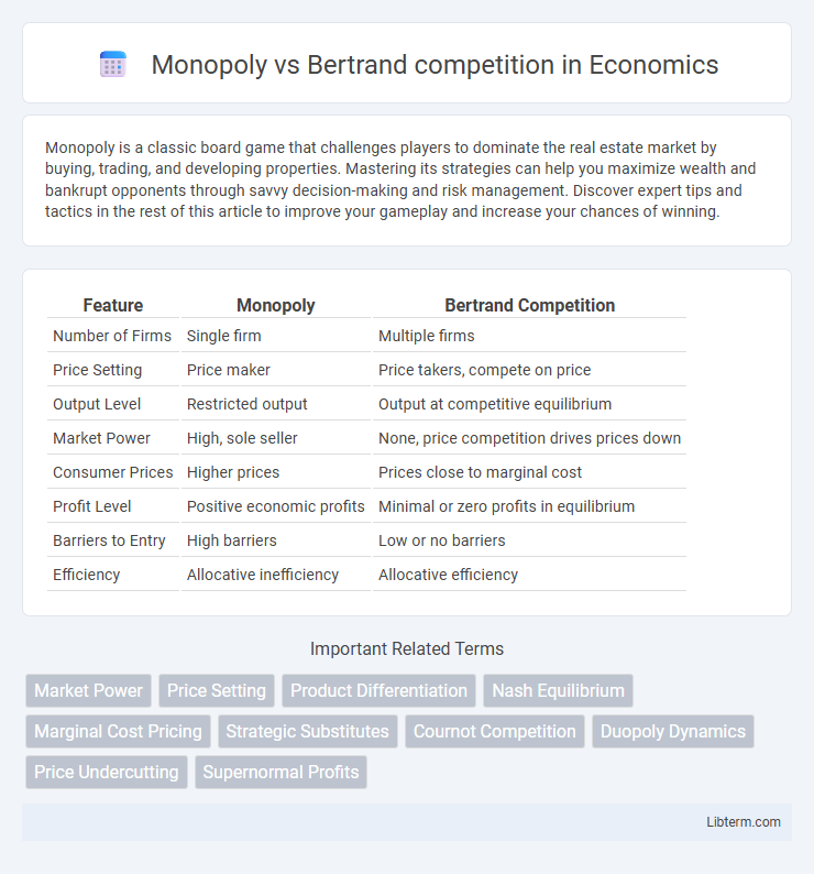 Bertrand competition vs Monopoly in Economics - What is The Difference?