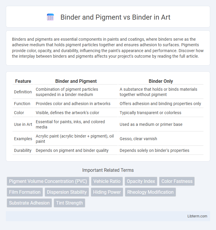 Binder vs Binder and Pigment in Art - What is The Difference?